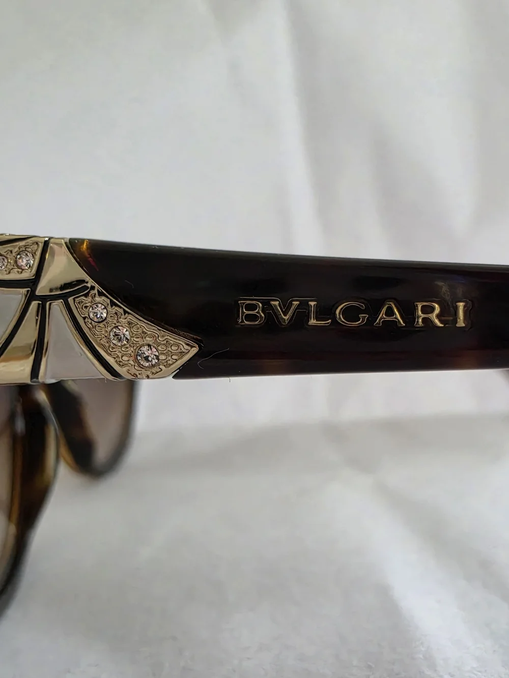 Bvlgari Tortoiseshell Cat-Eye Sunglasses with Brown Lenses